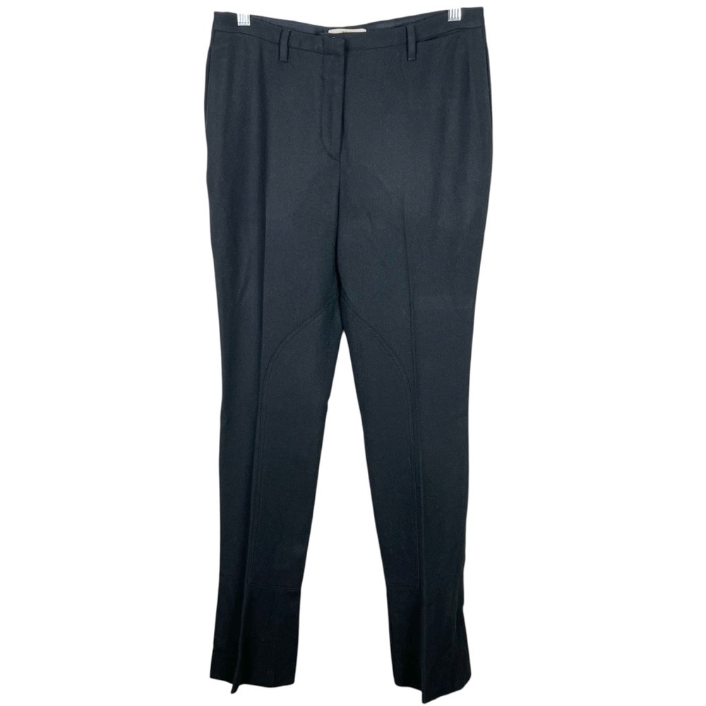 Prada Black Virgin Wool Blend Equestrian Riding Pants Size 8 Made in Italy - Picture 2 of 14